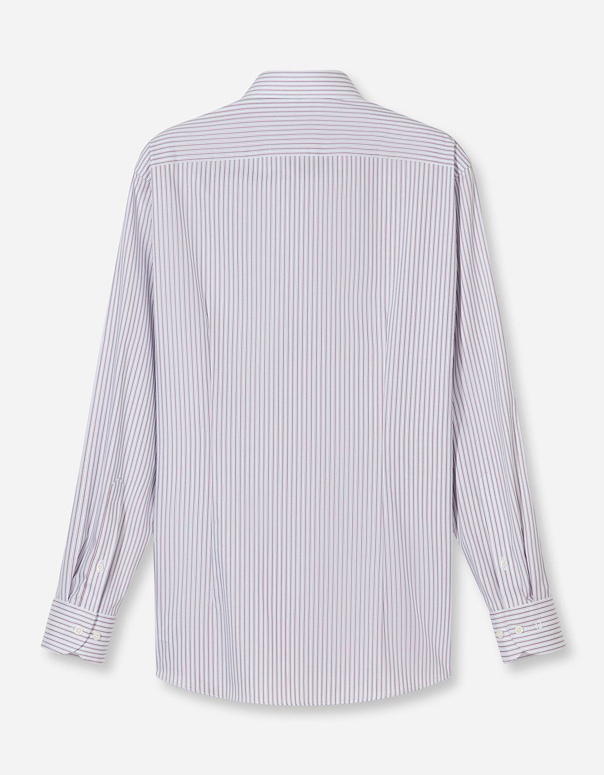 Рубашка классическая в бордовую полоску OLYMP Luxor, полуприлегающая | купить в интернет-магазине Olymp-Men