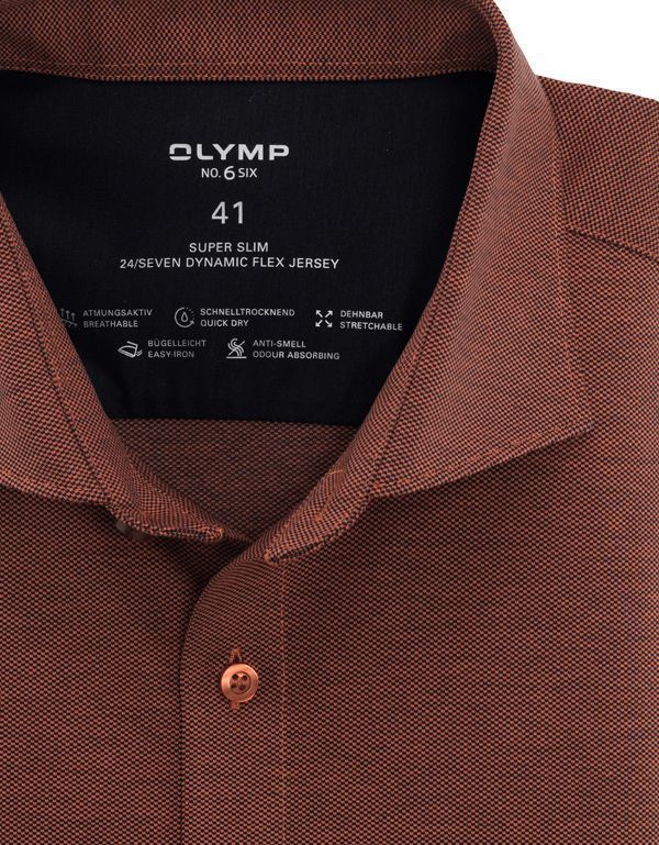 Рубашка трикотажная мужская OLYMP 24/7, супер слим, артикул 25082407
