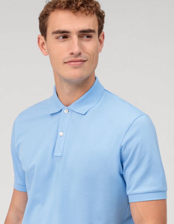 Поло голубое мужское Olymp однотонное | купить в интернет-магазине Olymp-Men