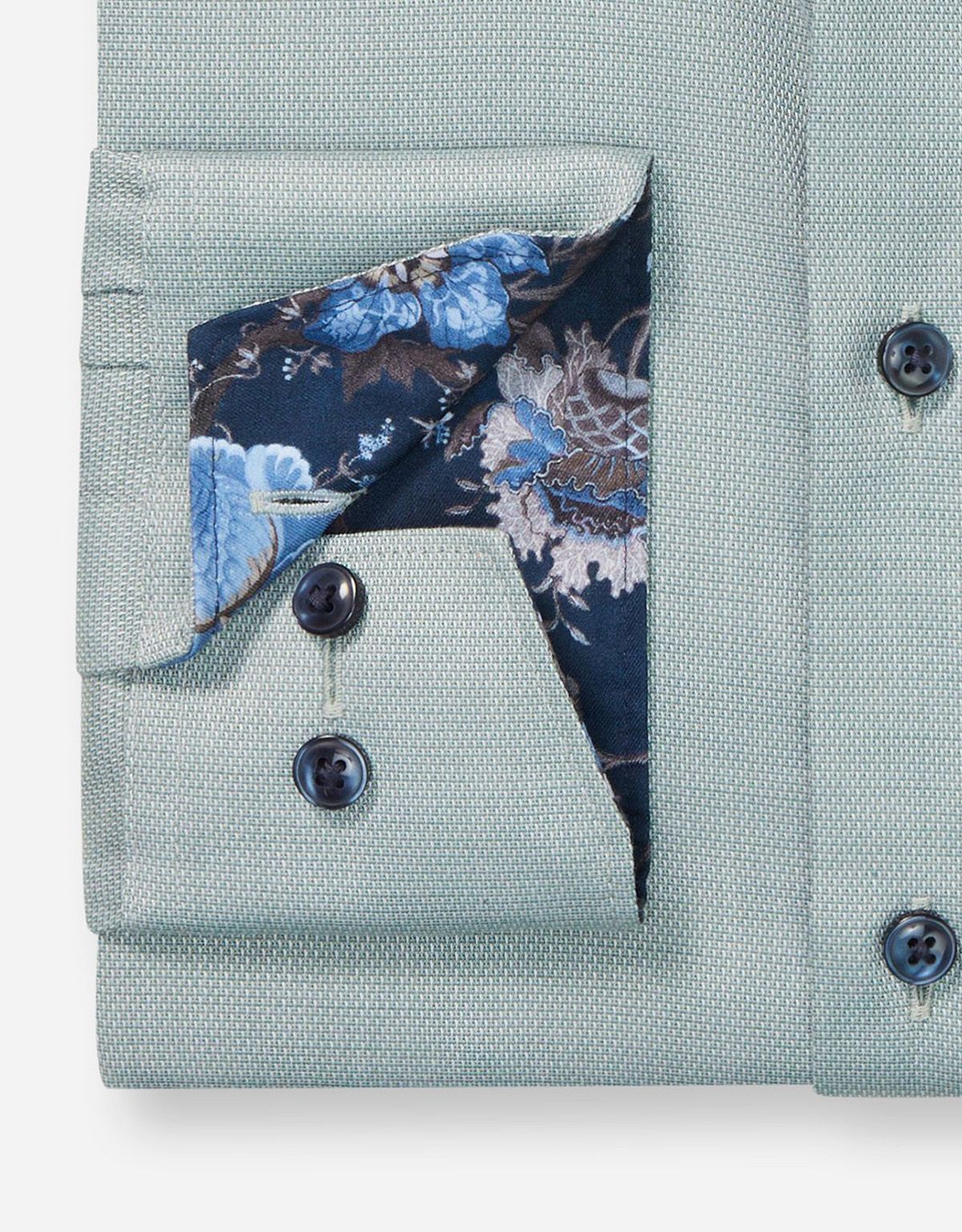 Рубашка мужская с синими пуговицами OLYMP Luxor, modern fit | купить в интернет-магазине Olymp-Men