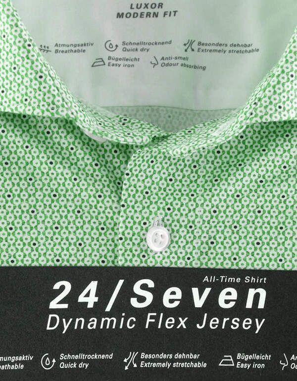 Рубашка трикотажная мужская OLYMP с рисунком Luxor 24/7, modern fit