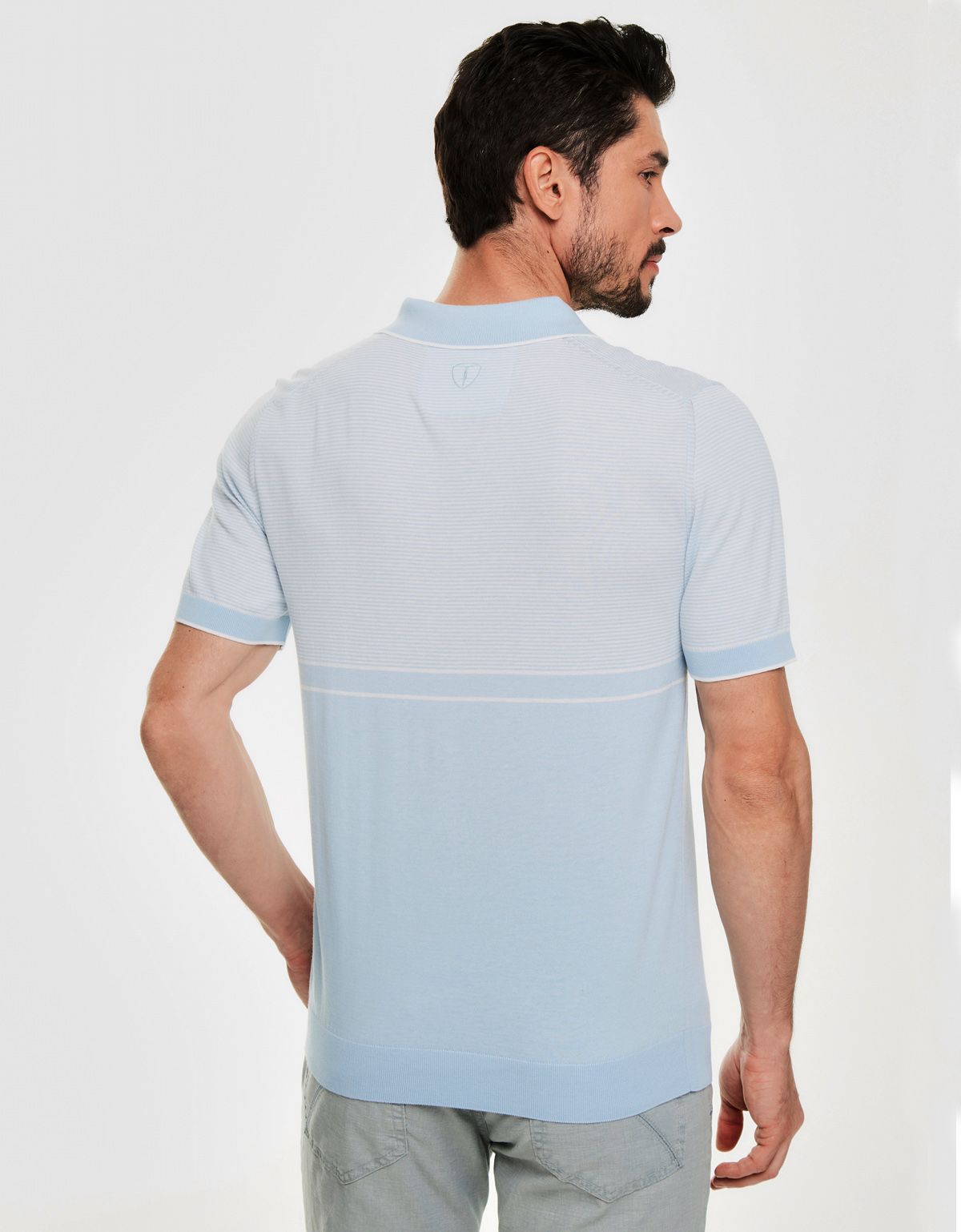 Поло мужское в полоску на пуговицах Gratude | купить в интернет-магазине Olymp-Men