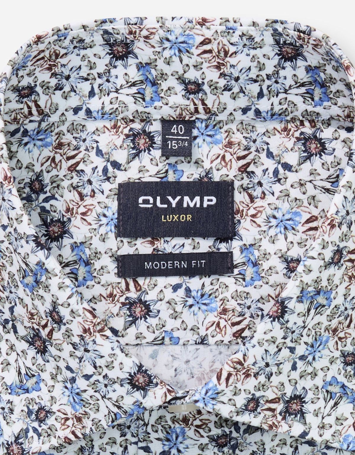 Рубашка мужская с цветочным принтом OLYMP, modern fit на рост до 176 | купить в интернет-магазине Olymp-Men