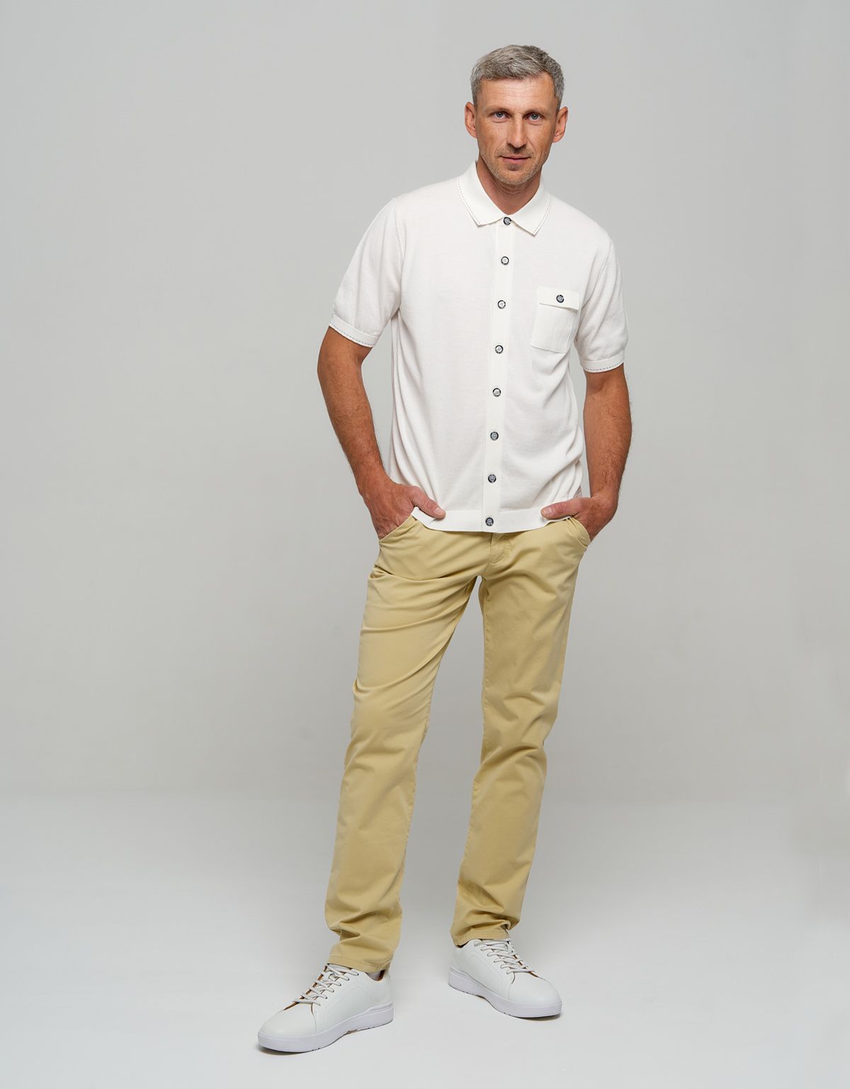 Брюки чинос мужские Club of Comfort с защипом на поясе | купить в интернет-магазине Olymp-Men