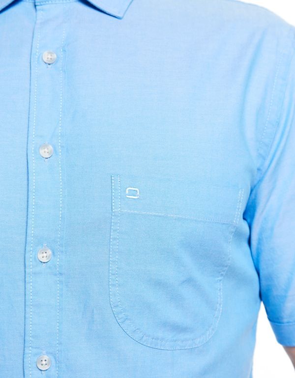Рубашка мужская голубая OLYMP Casual, modern fit