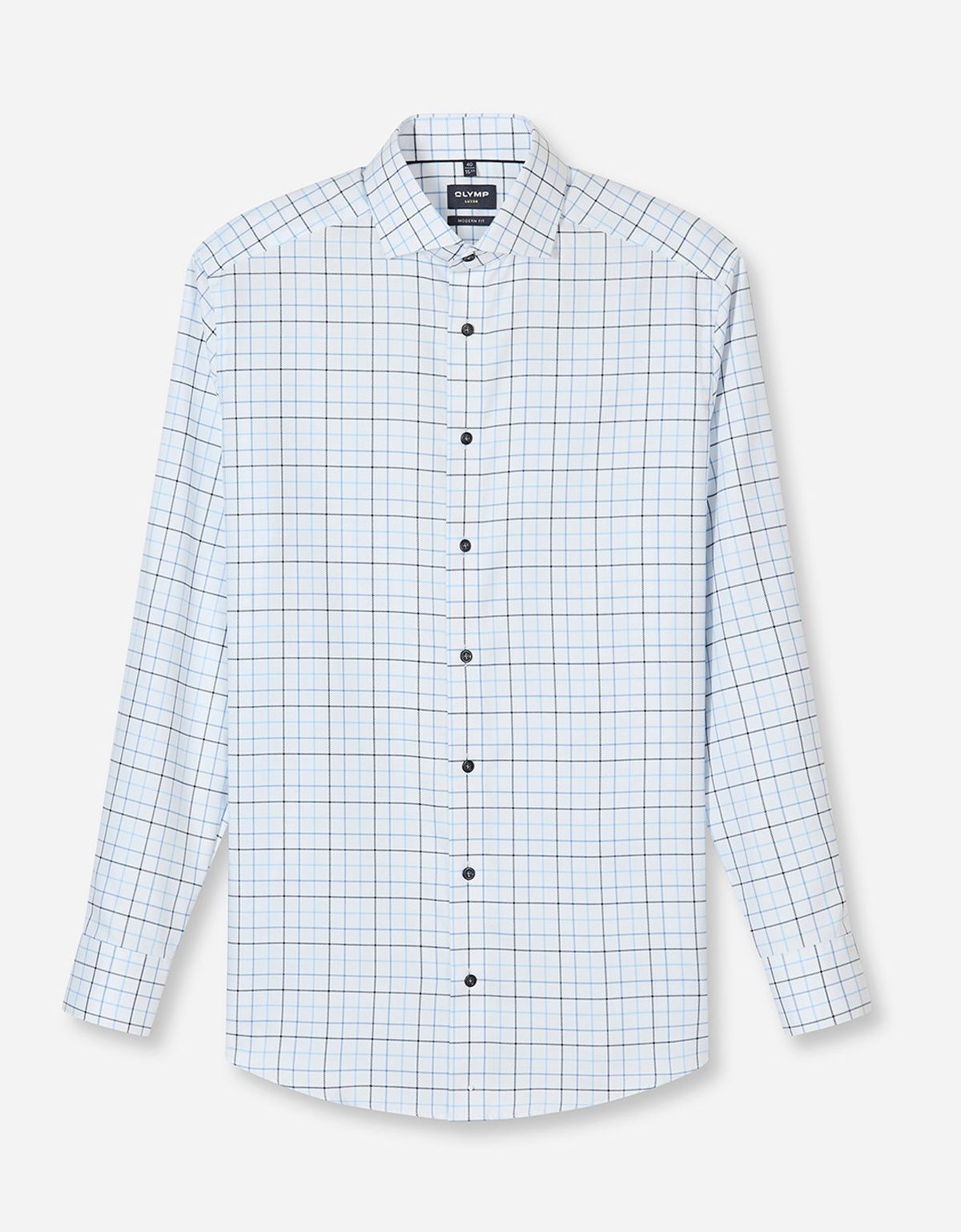 Рубашка классическая в клетку OLYMP Luxor, прямой крой | купить в интернет-магазине Olymp-Men