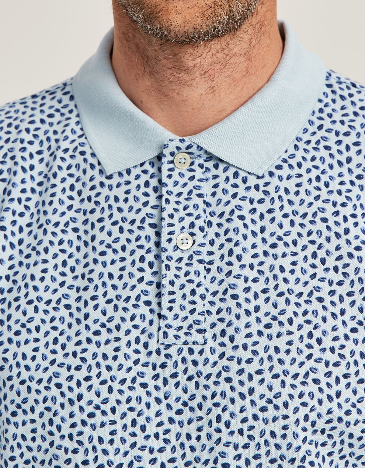 Поло мужское с рисунком Fynch-Hatton на пуговицах | купить в интернет-магазине Olymp-Men