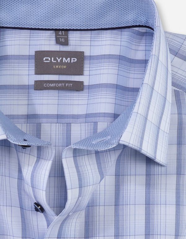 Рубашка мужская в клетку OLYMP Luxor, прямой крой