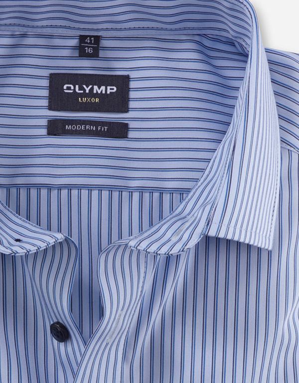 Рубашка классическая мужская в полоску OLYMP Luxor, modern fit | купить в интернет-магазине Olymp-Men