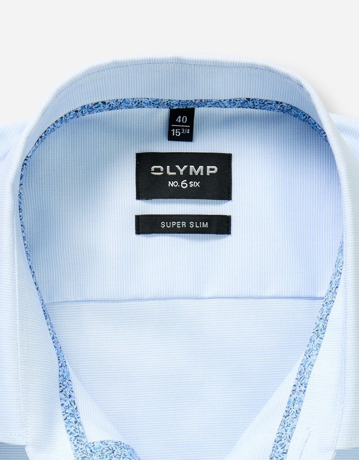 Рубашка голубая с длинным рукавом Olymp, супер слим | купить в интернет-магазине Olymp-Men