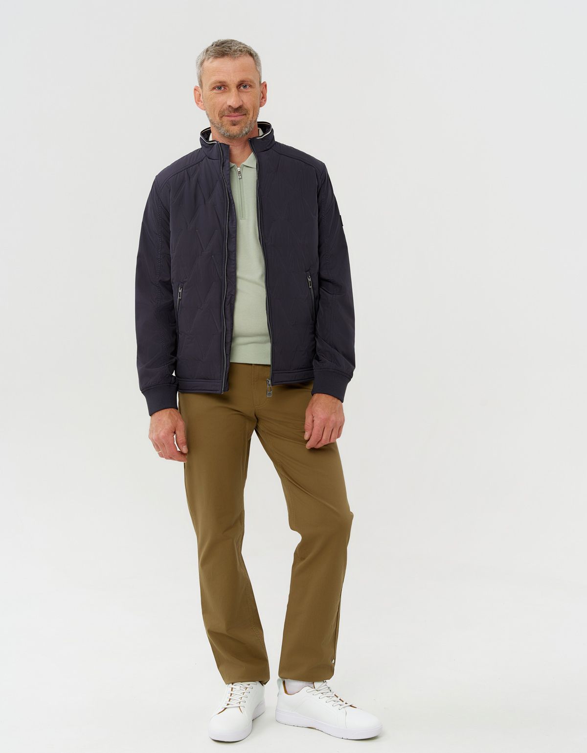 Куртка мужская синяя лёгкая New Canadian | купить в интернет-магазине Olymp-Men