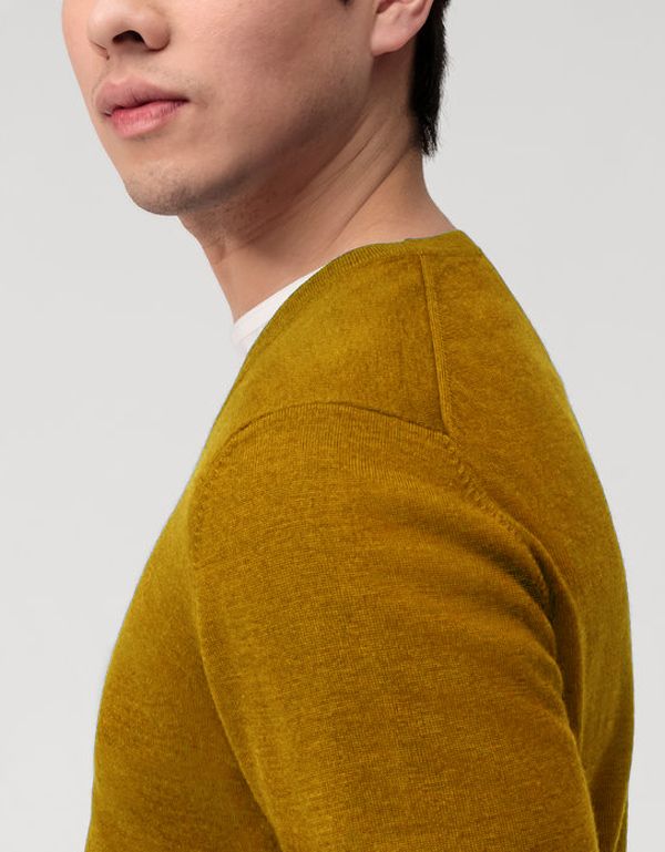 Пуловер жёлтый мужской OLYMP, modern fit | купить в интернет-магазине Olymp-Men