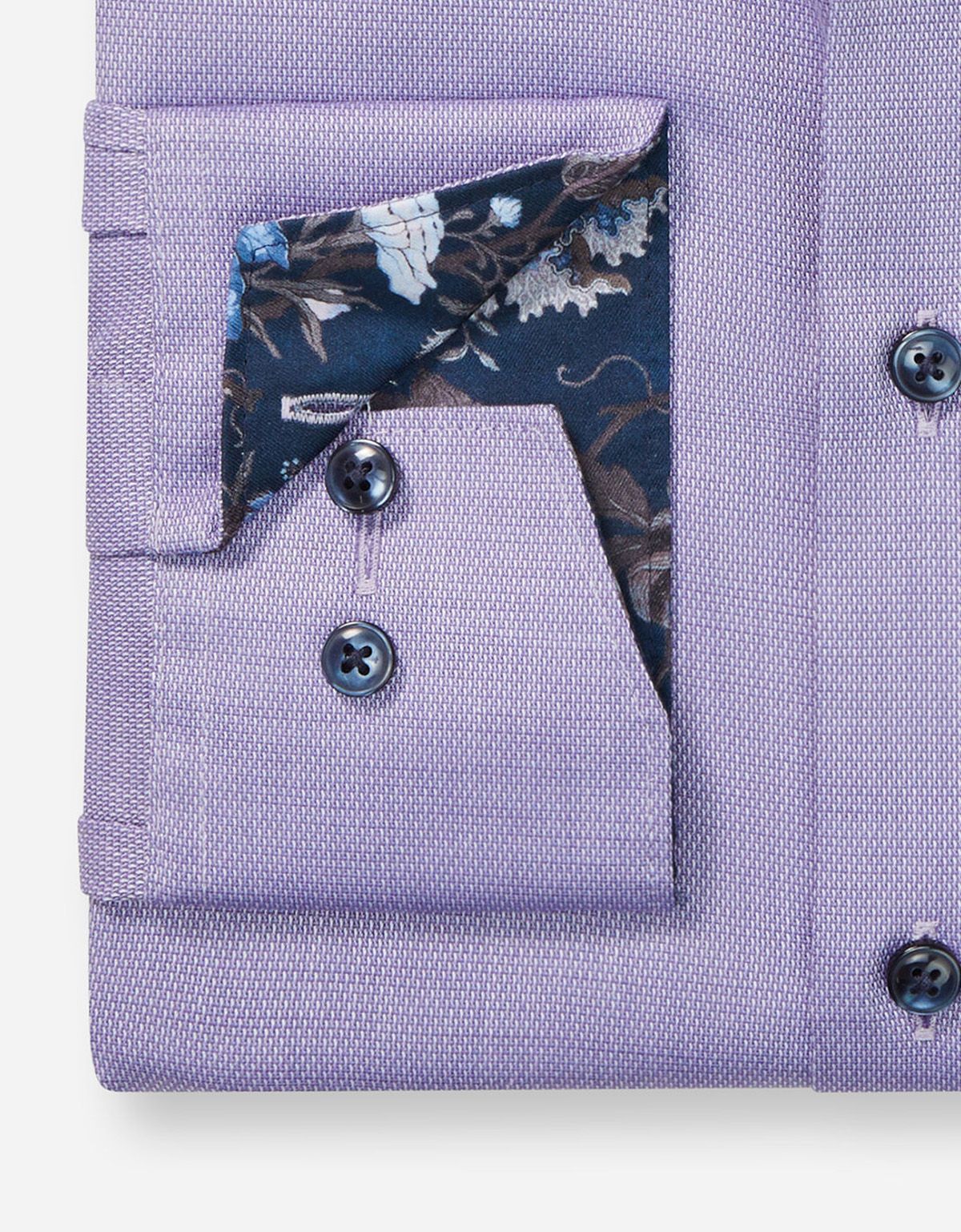 Рубашка мужская с синими пуговицами OLYMP Luxor, modern fit на высокий рост | купить в интернет-магазине Olymp-Men