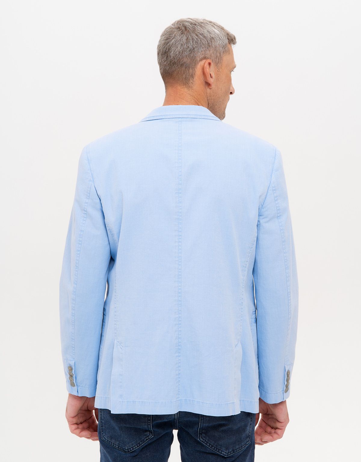 Пиджак голубой мужской w.Wegener из тонкого хлопка | купить в интернет-магазине Olymp-Men