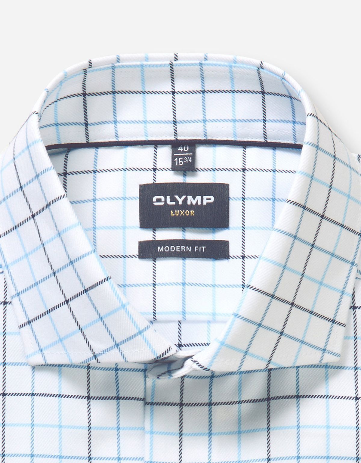 Рубашка в клетку OLYMP Luxor, полуприлегающая на высокий роcт | купить в интернет-магазине Olymp-Men