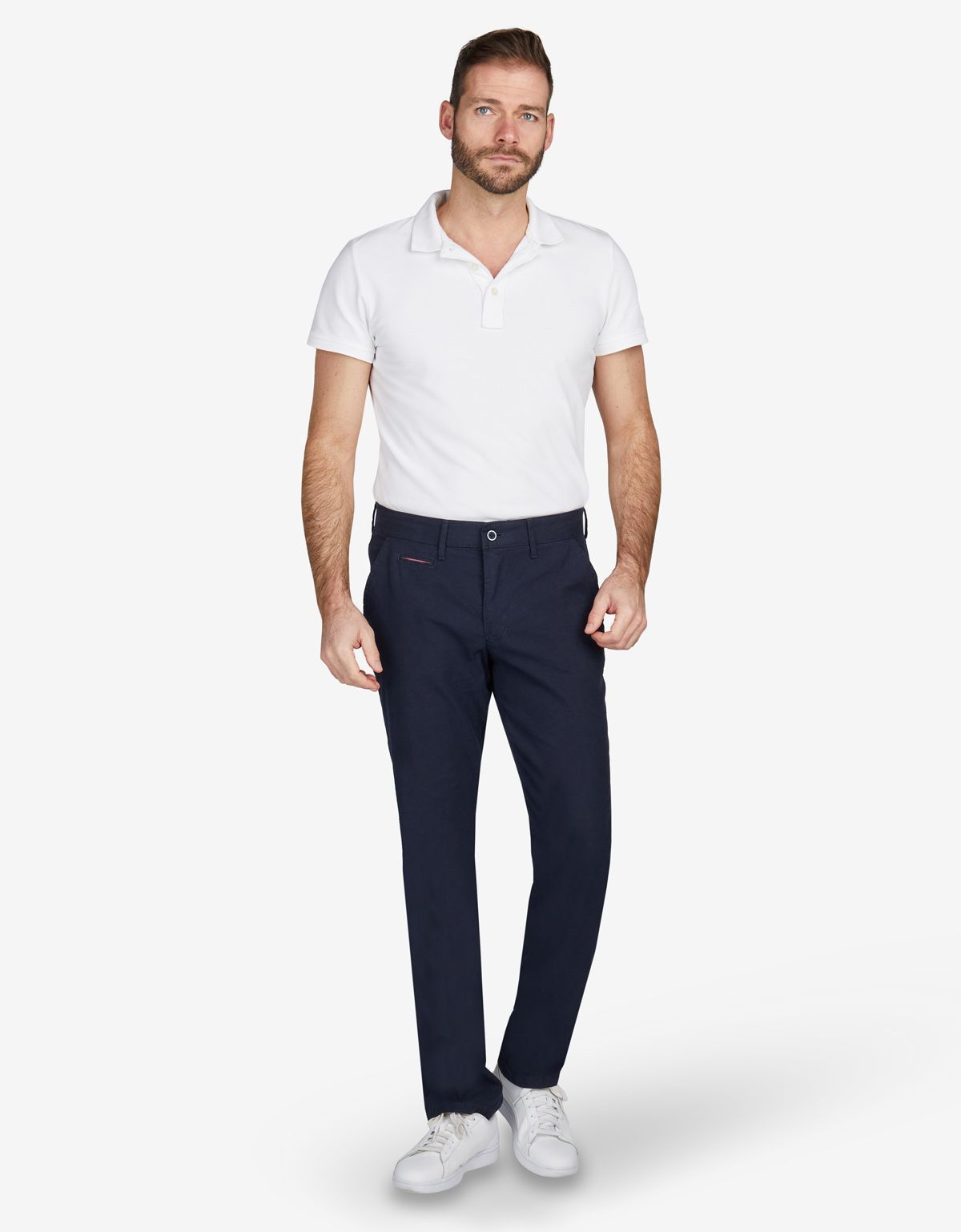 Брюки синие мужские Club Of Comfort из хлопка и льна | купить в интернет-магазине Olymp-Men