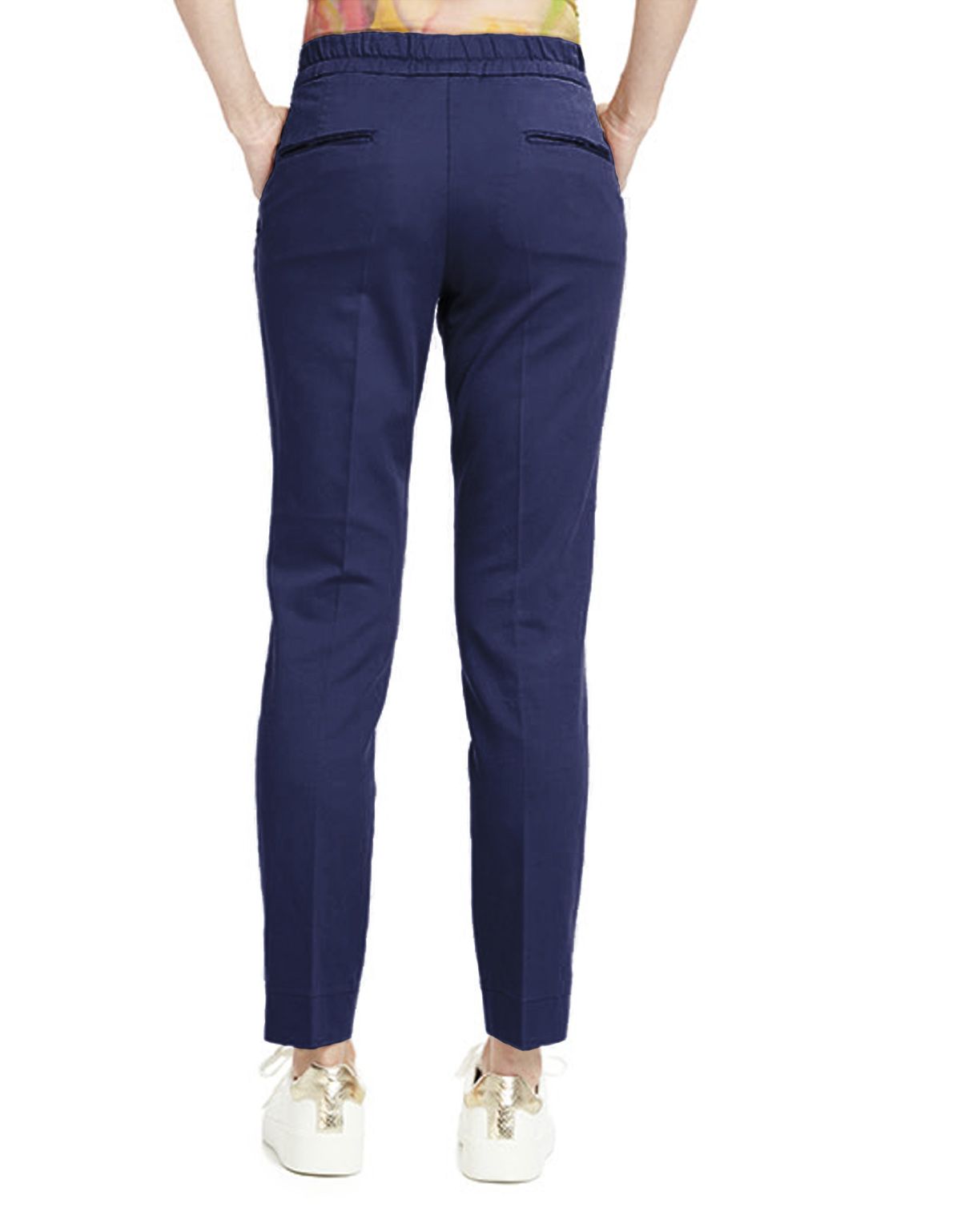 Брюки женские синие w.Wegener на резинке со шнурком | интернет-магазин Olymp-Men