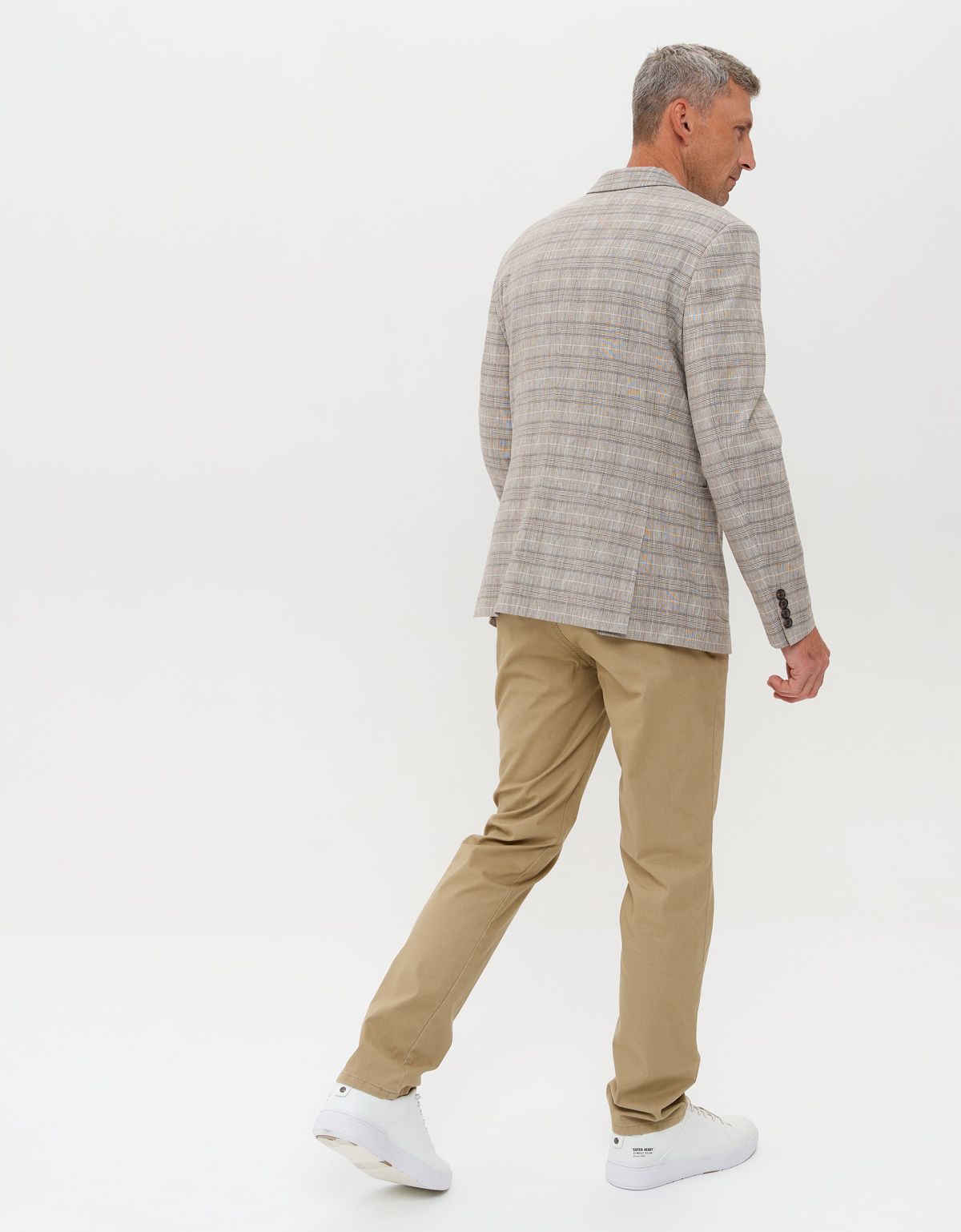 Мужской пиджак в клетку w.Wegener, лён с хлопком | купить в интернет-магазине Olymp-Men