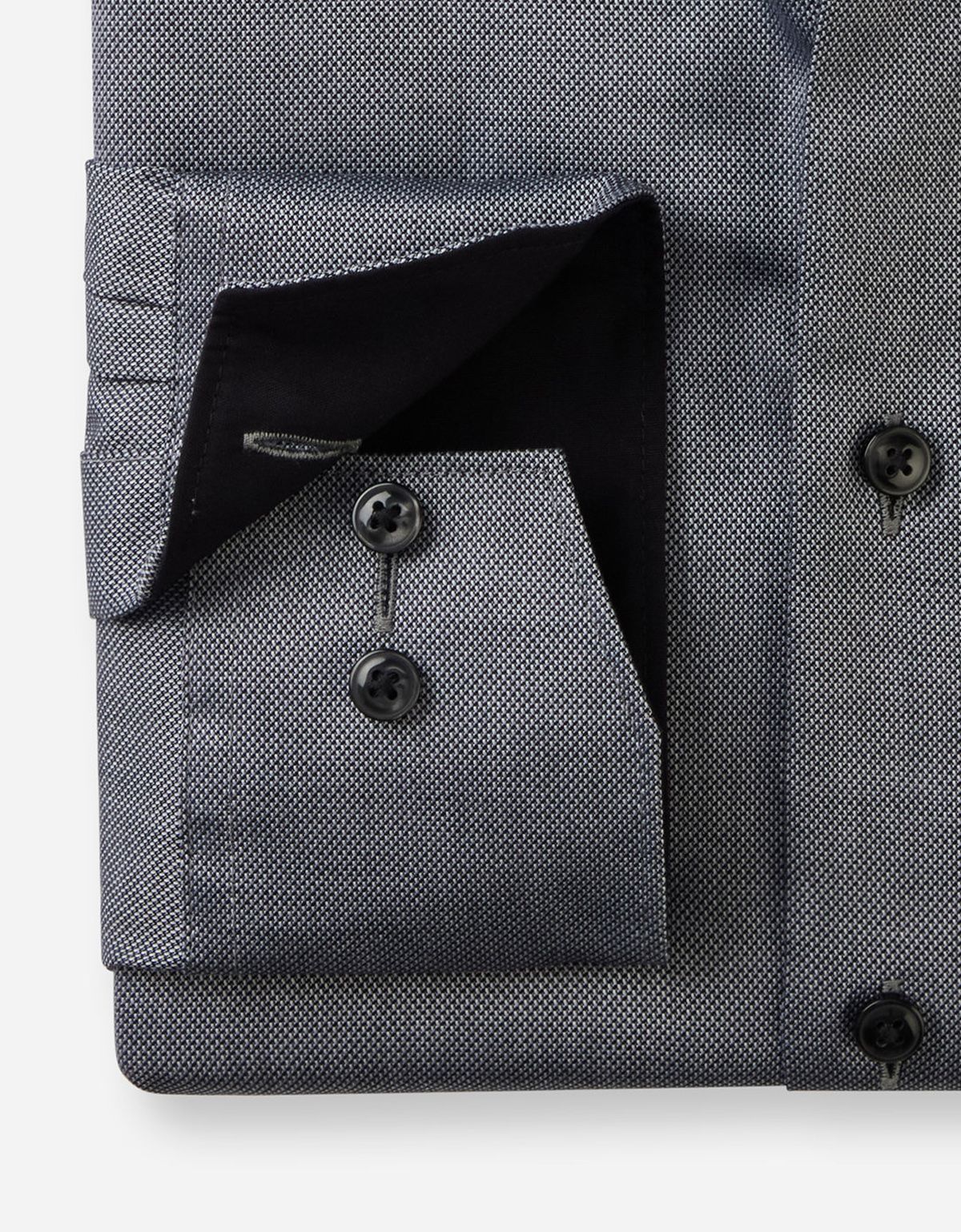 Рубашка чёрная мужская OLYMP Luxor Big, прямой крой | купить в интернет-магазине Olymp-Men