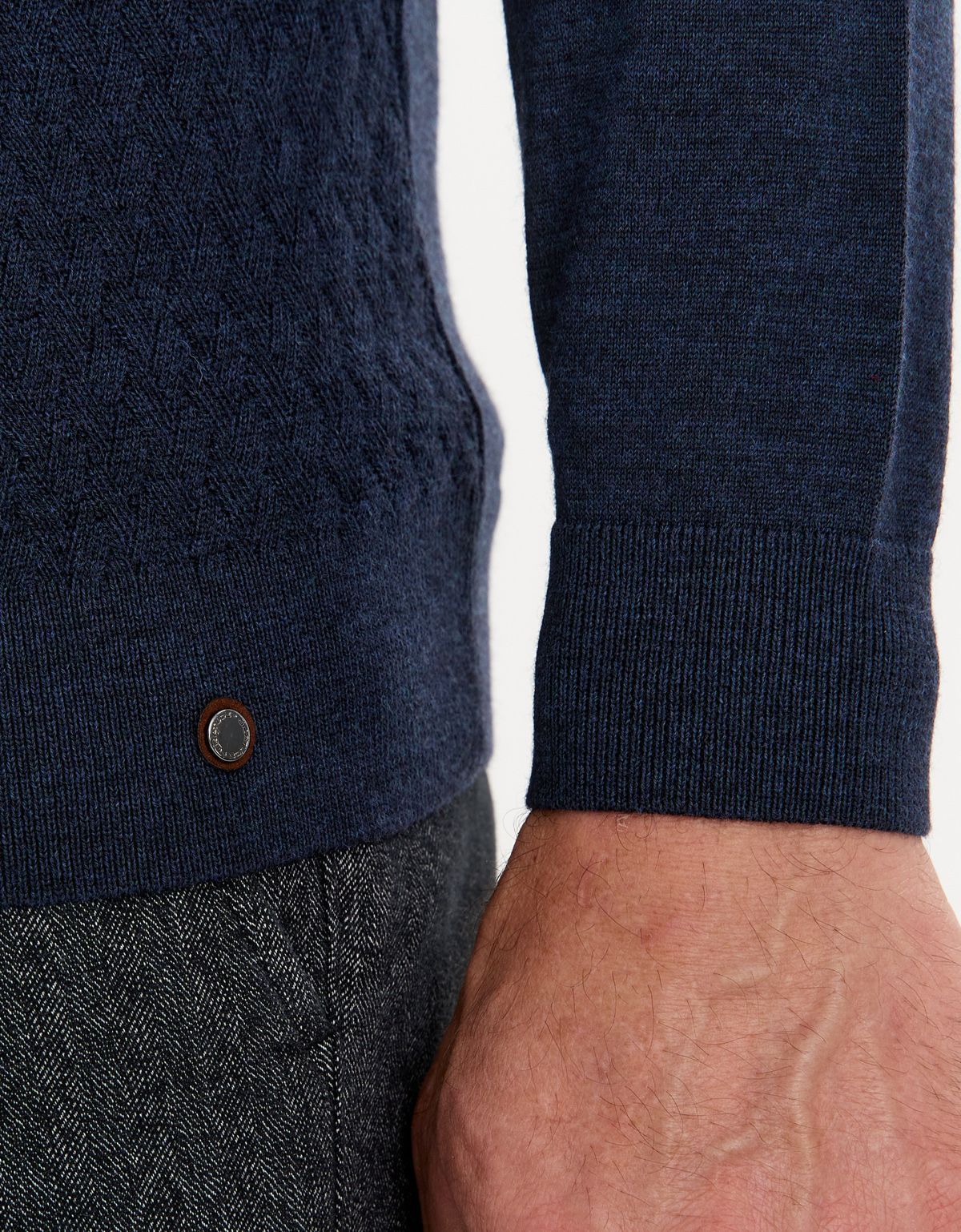 Поло с длинным рукавом вязаное Gratude на пуговицах | купить в интернет-магазине Olymp-Men