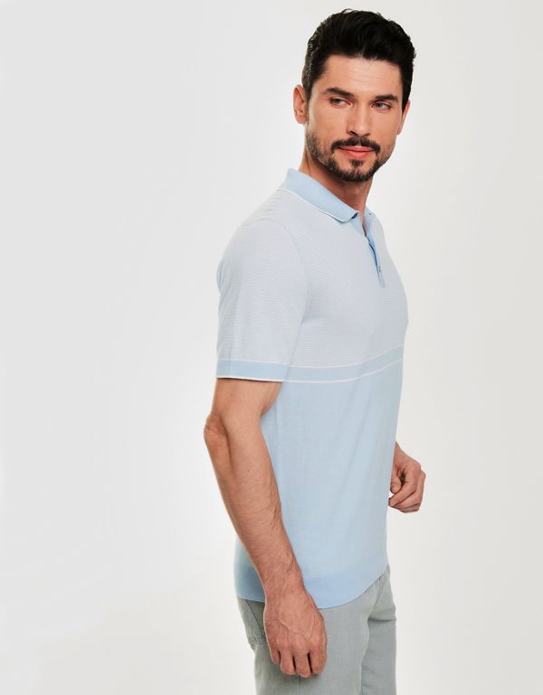 Поло мужское в полоску на пуговицах Gratude | купить в интернет-магазине Olymp-Men
