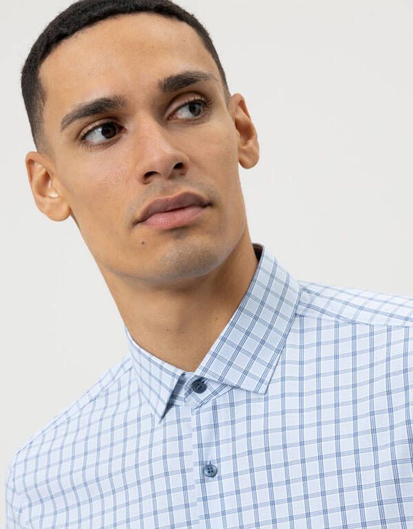 Рубашка мужская в клетку OLYMP 24/7, body fit | купить в интернет-магазине Olymp-Men