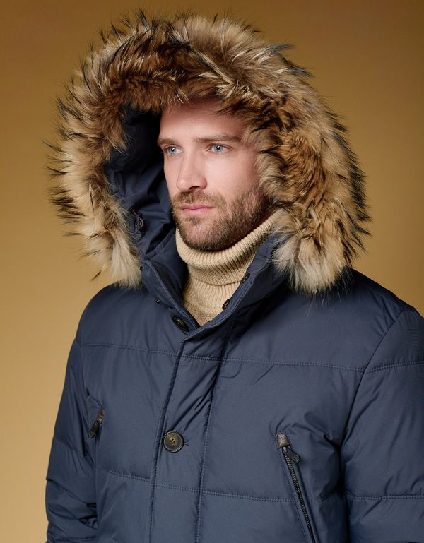 Куртка-пуховик мужская BAZIONI с капюшоном | купить в интернет-магазине Olymp-Men