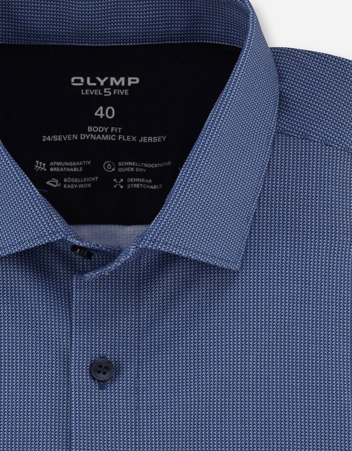 Рубашка трикотажная мужская OLYMP, приталенная | купить в интернет-магазине Olymp-Men