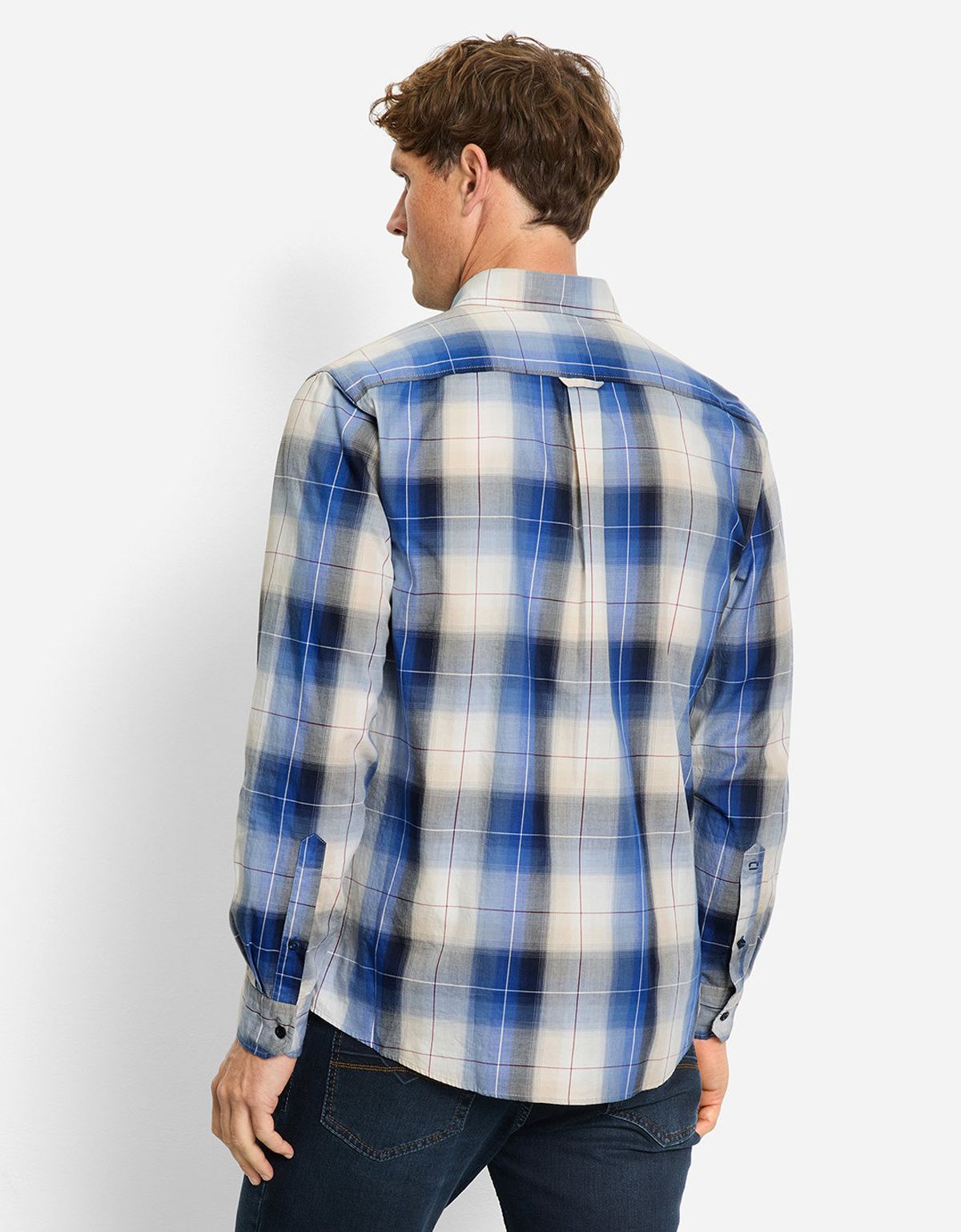 Рубашка мужская в крупную клетку OLYMP Casual | купить в интернет-магазине Olymp-Men