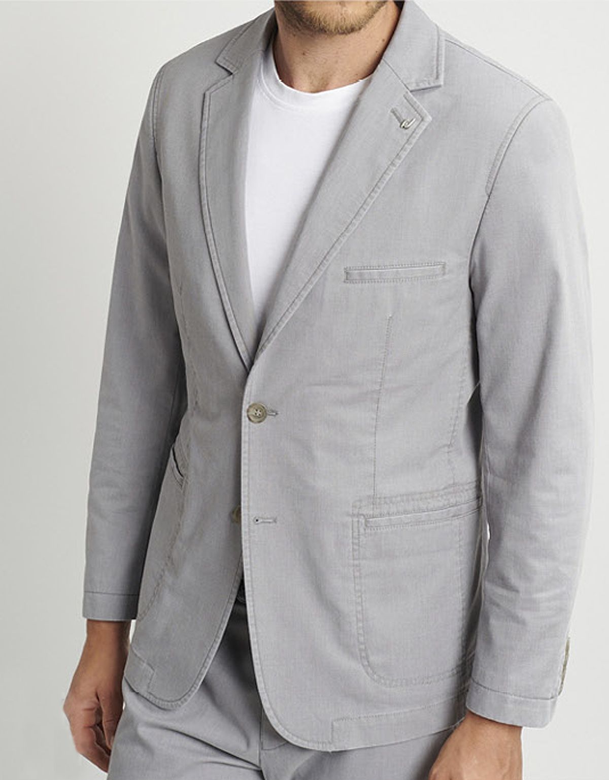 Пиджак серый мужской хлопковый w.Wegener | купить в интернет-магазине Olymp-Men