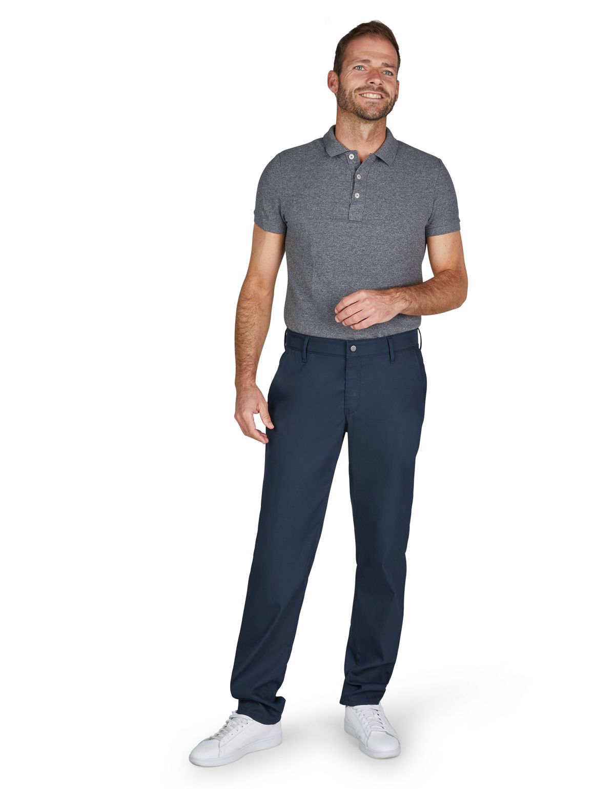 Брюки чинос синие мужские Club of Comfort, хлопок с эластаном | купить в интернет-магазине Olymp-Men