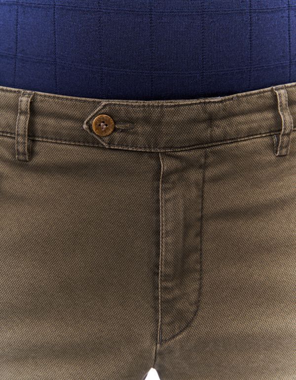 Брюки мужские Meyer хлопковые цвета хаки, прямые | купить в интернет-магазине Olymp-Men