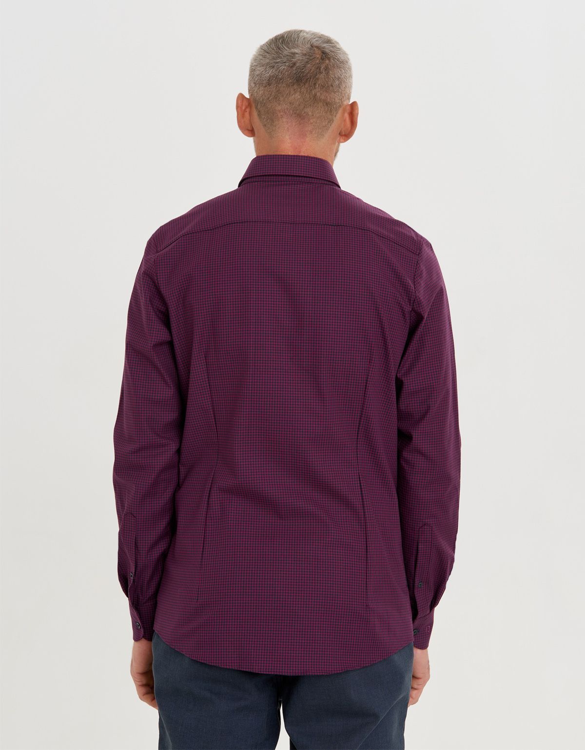 Рубашка мужская OLYMP 24/7 в клетку, body fit | купить в интернет-магазине Olymp-Men