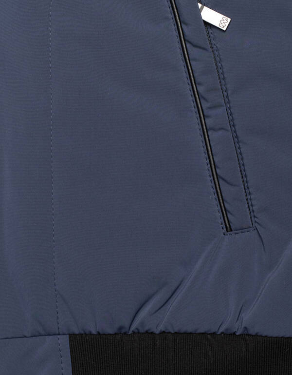 Куртка-бомбер синяя мужская Meucci утеплённая | купить в интернет-магазине Olymp-Men