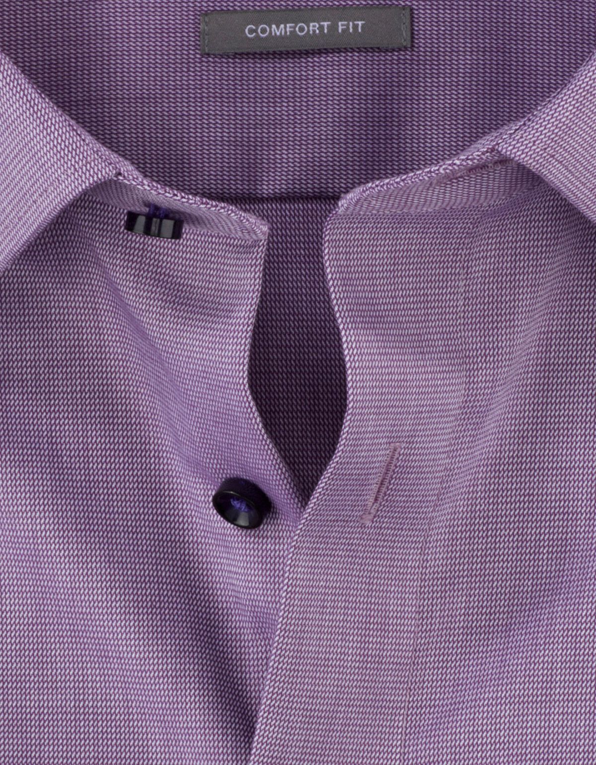 Сорочка мужская фиолетовая с коротким рукавом OLYMP Luxor, comfort fit