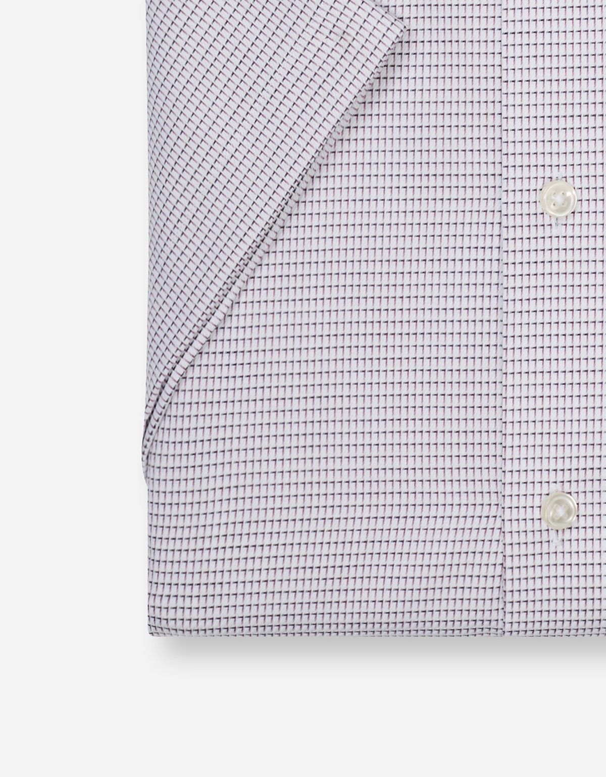 Рубашка классическая с бордовым принтом принтом Olymp, прямой крой