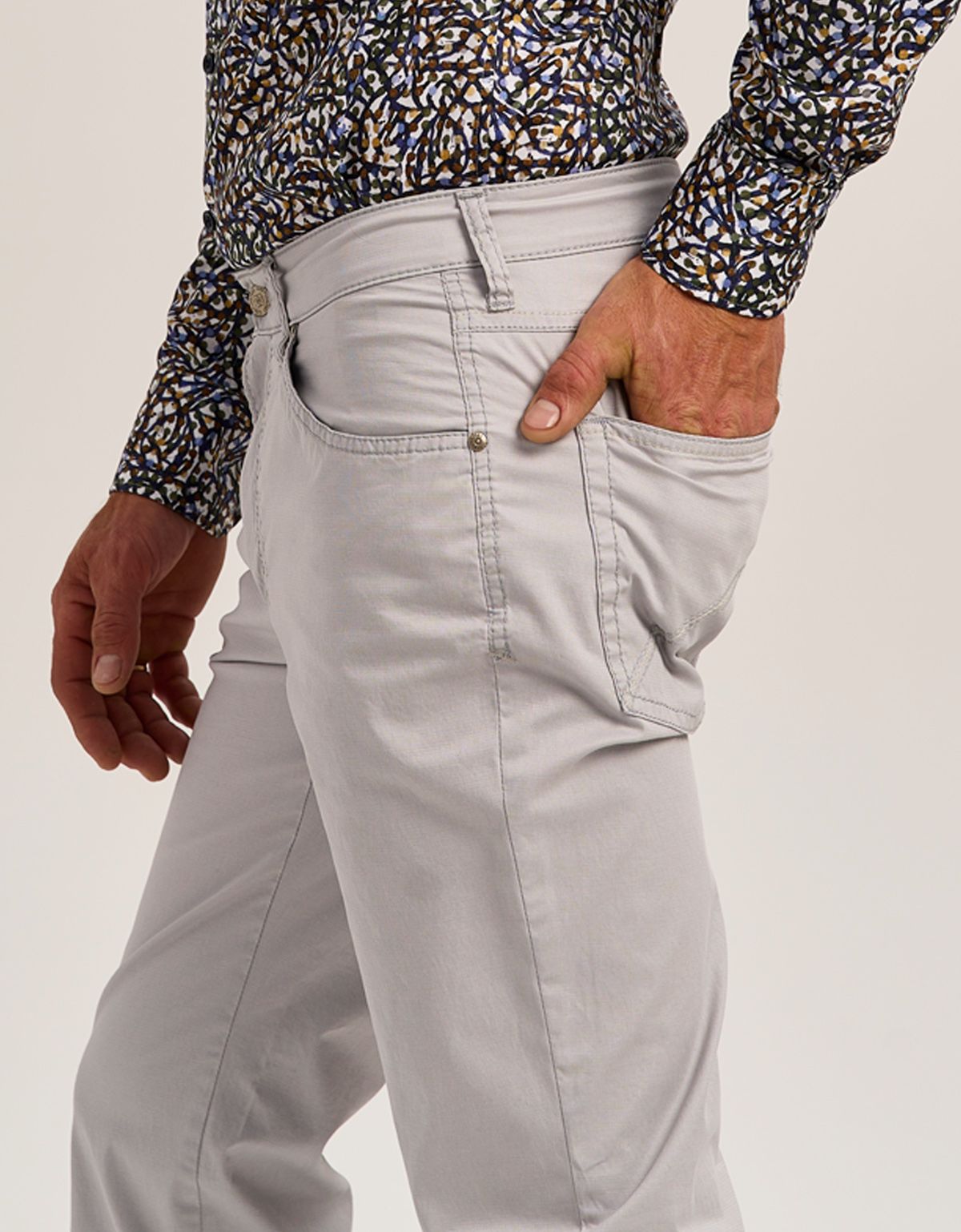 Брюки серые мужские Club Of Comfort хлопок с эластаном | купить в интернет-магазине Olymp-Men