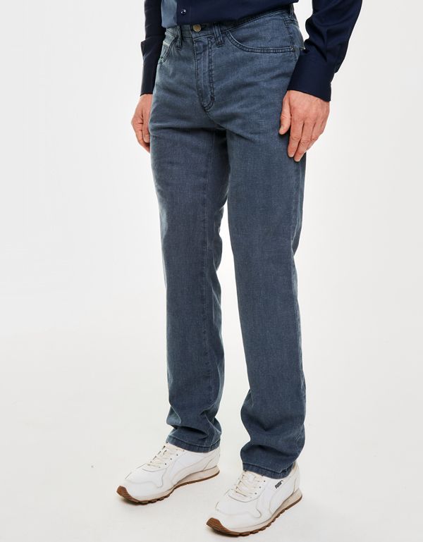 Джинсы мужские Club Of Comfort, лён с хлопком, прямые | купить в интернет-магазине Olymp-Men