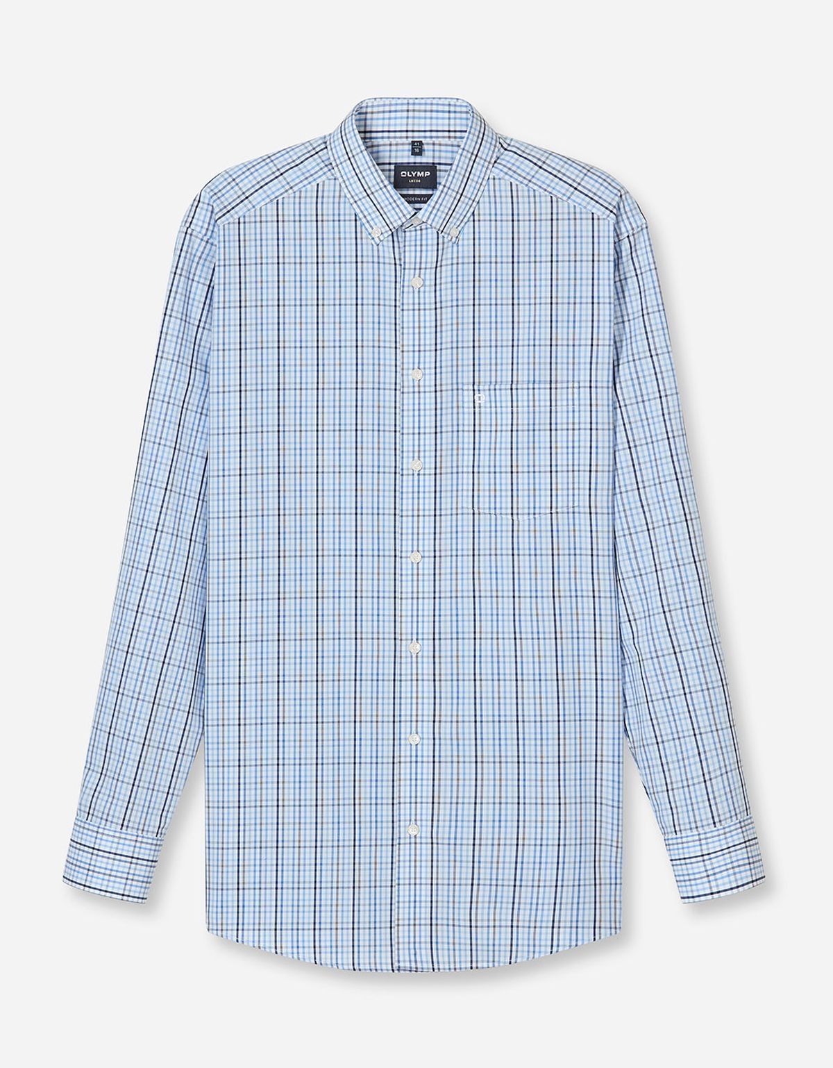 Сорочка в клетку OLYMP Luxor полуприлегающая | купить в интернет-магазине Olymp-Men