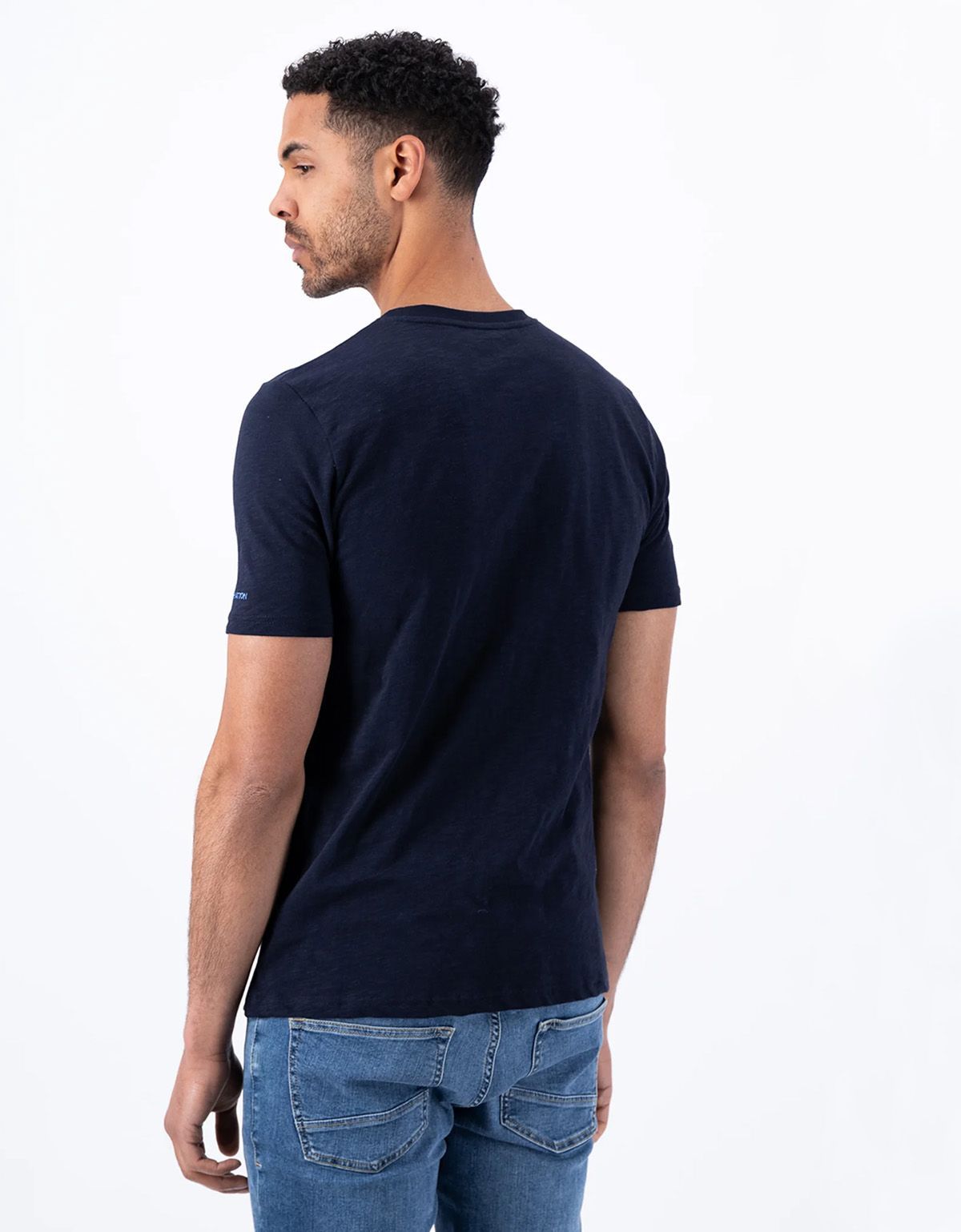 Футболка мужская синяя Fynch-Hatton однотонная | купить в интернет-магазине Olymp-Men