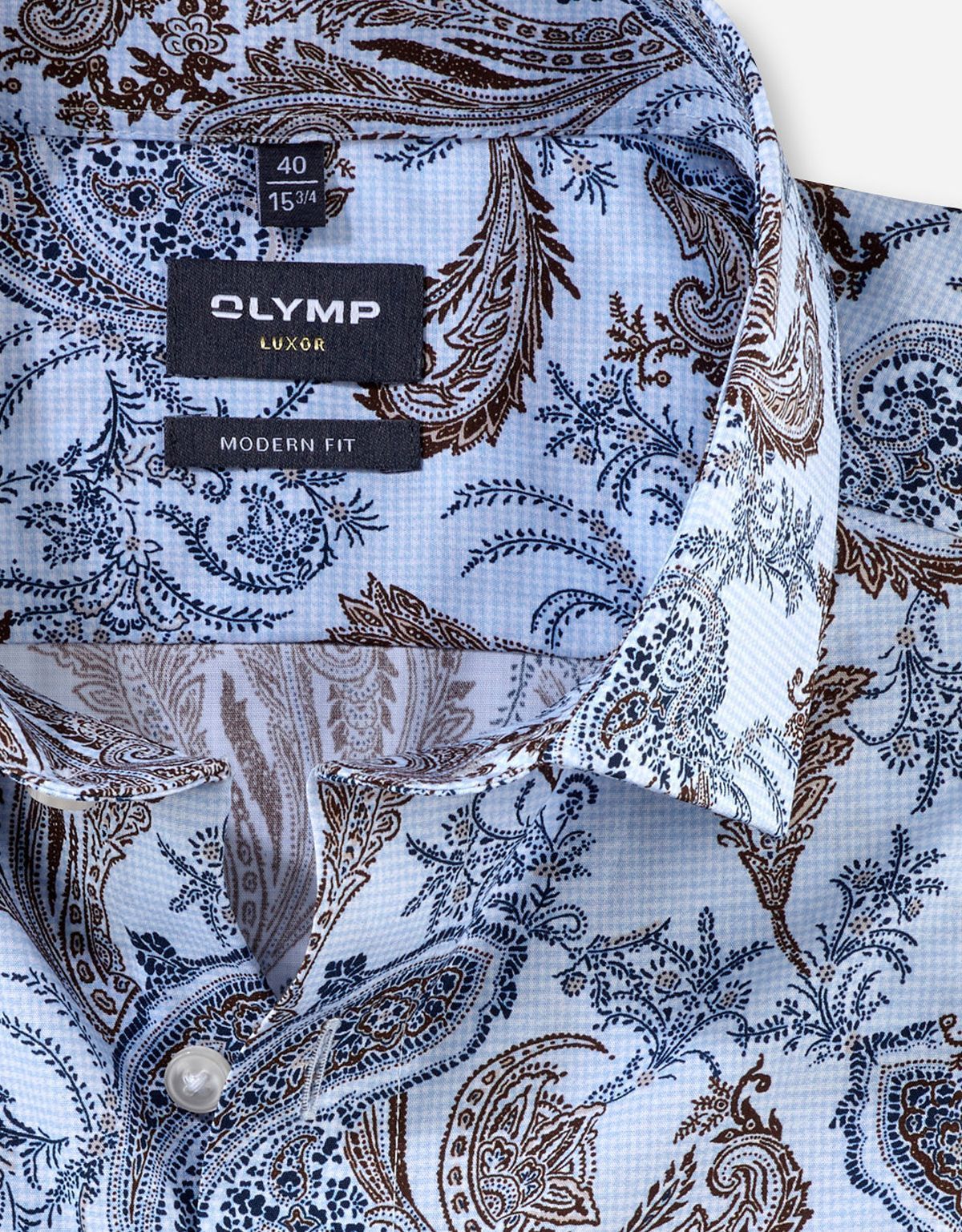 Рубашка мужская рисунок огурцы OLYMP Luxor, modern fit | купить в интернет-магазине Olymp-Men