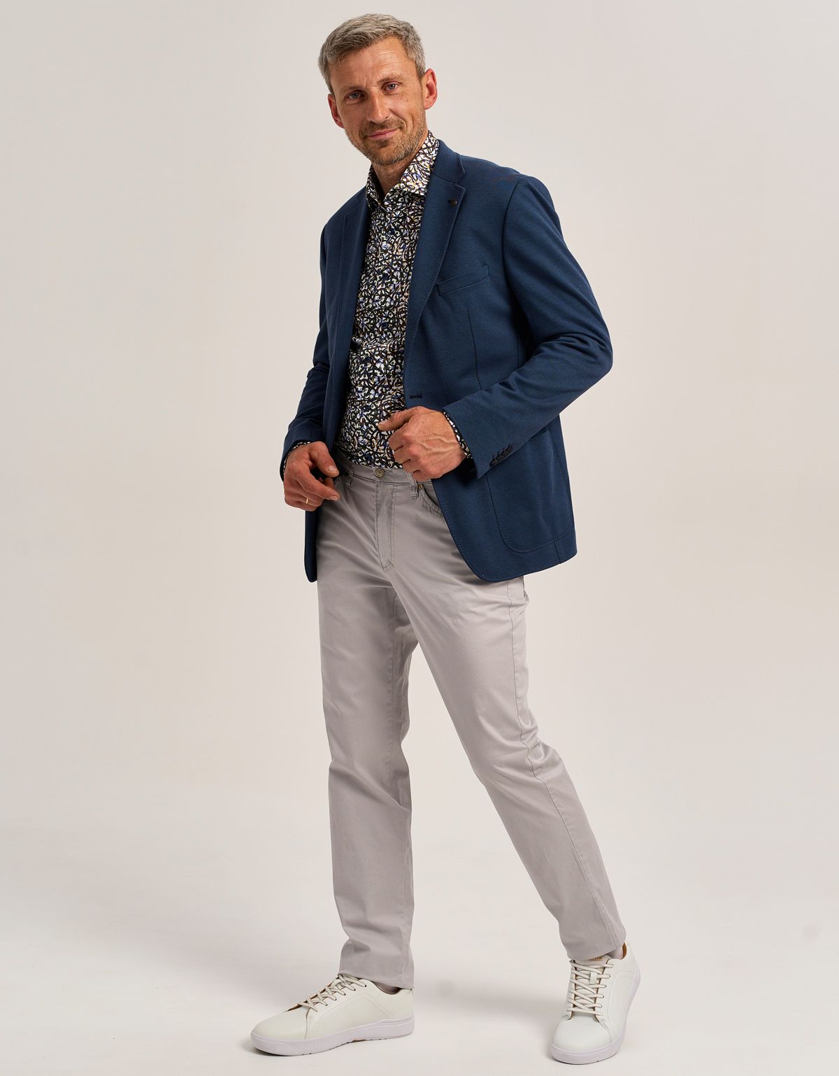 Брюки серые мужские Club Of Comfort хлопок с эластаном | купить в интернет-магазине Olymp-Men