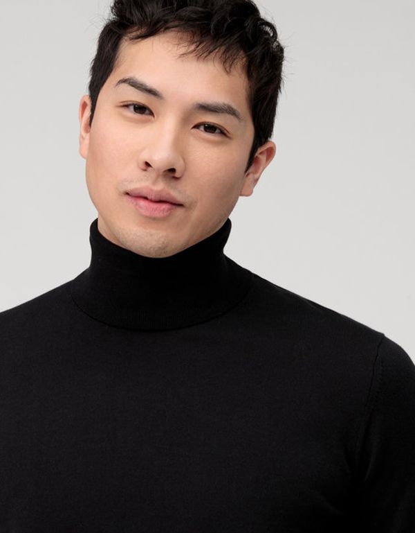 Водолазка мужская чёрная OLYMP из хлопка | купить в интернет-магазине Olymp-Men