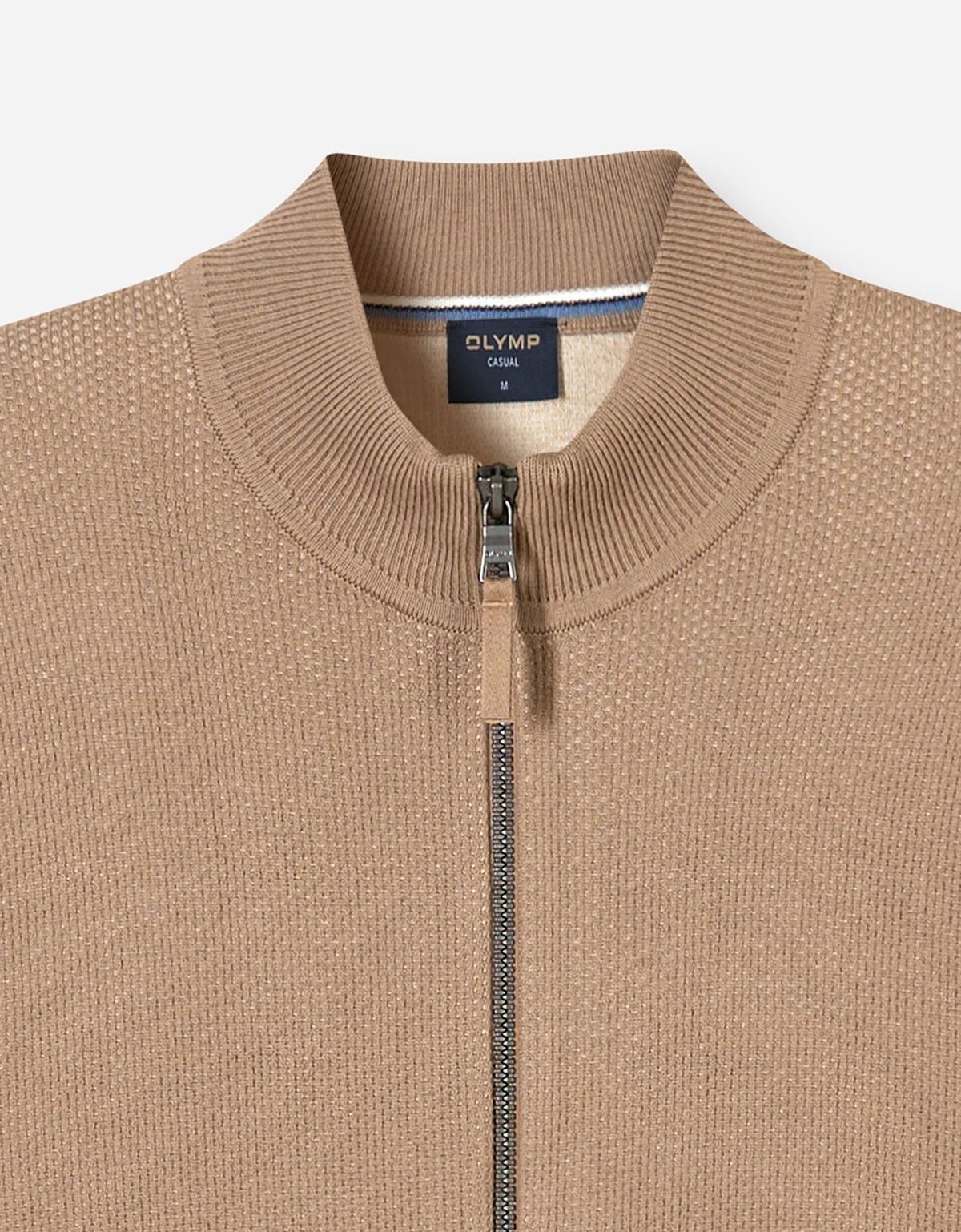 Кардиган бежевый мужской на молнии Olymp | купить в интернет-магазине Olymp-Men