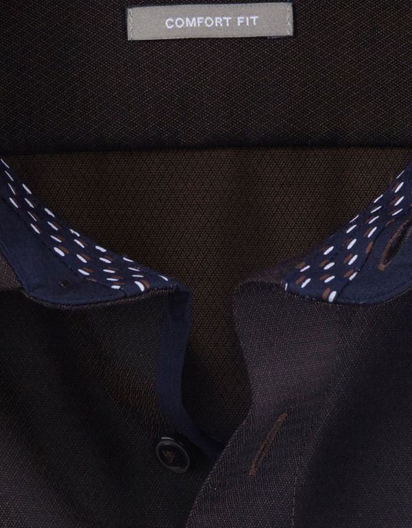 Рубашка деловая мужская OLYMP Luxor, прямой крой, фактурная ткань | купить в интернет-магазине Olymp-Men