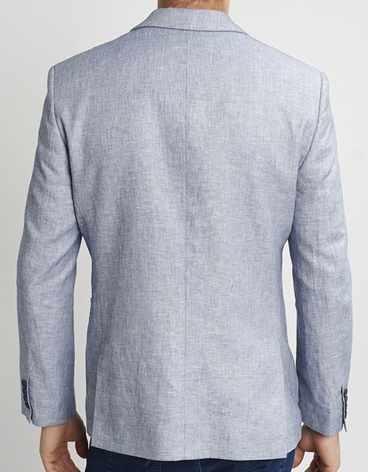 Пиджак льняной голубой w.WEGENER, 2 шлицы | купить в интернет-магазине Olymp-Men