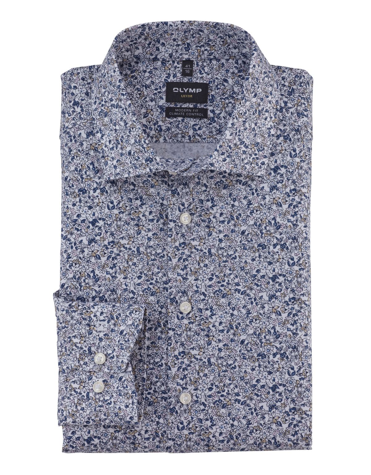 Рубашка с цветочным принтом OLYMP Luxor, modern fit | купить в интернет-магазине Olymp-Men