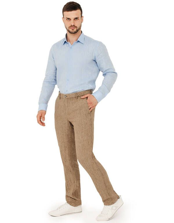 Брюки льняные мужские w.Wegener | купить в интернет-магазине Olymp-Men