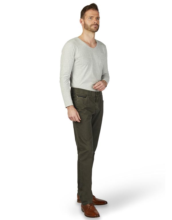 Брюки мужские зеленые Club Of Comfort, 5 карманов, прямые, мод.Marvin | купить в интернет-магазине Olymp-Men