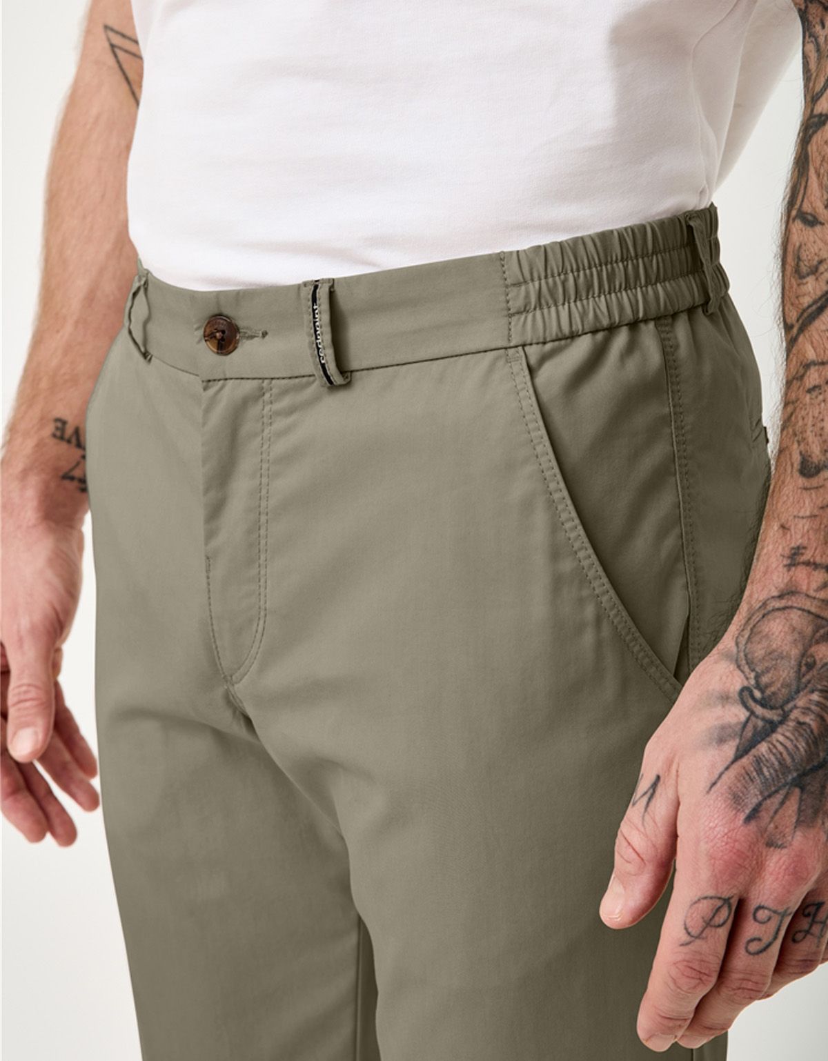 Брюки чинос летние зелёные Redpoint | купить в интернет-магазине Olymp-Men